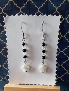 Blue Goldstone Earrings